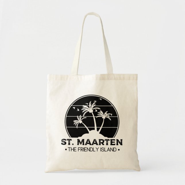 Bolsa Tote Maarten, a ilha amigável Sint Martin (Frente)