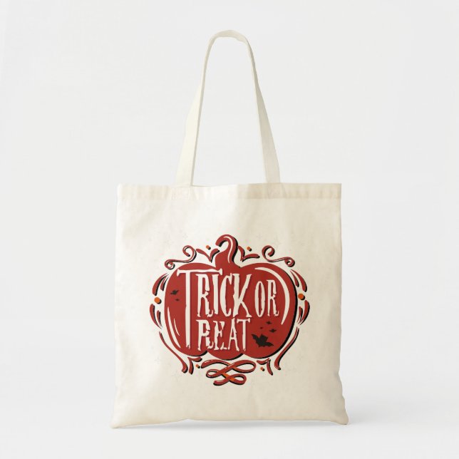 Bolsa Tote Maçã de Trick-or-Tratat (Frente)