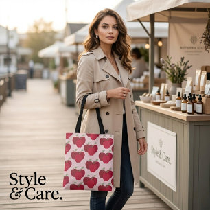 Bolsa Tote Maçã Inspirada Na Fruta na moda