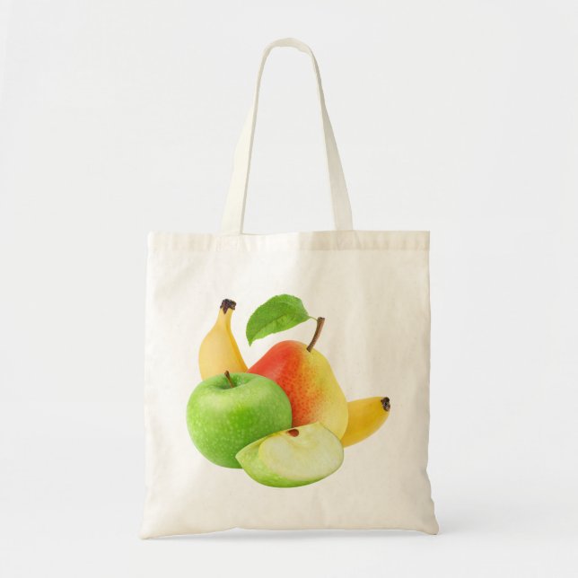 Bolsa Tote Maçã, pera e banana (Frente)