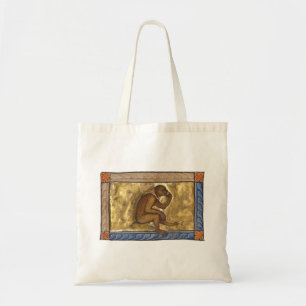 Bolsa Tote Macaco Bestiário Medieval c. 1270