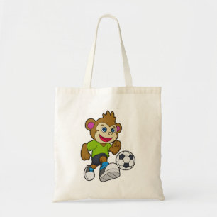 Bolsa Tote Macaco como jogador de futebol