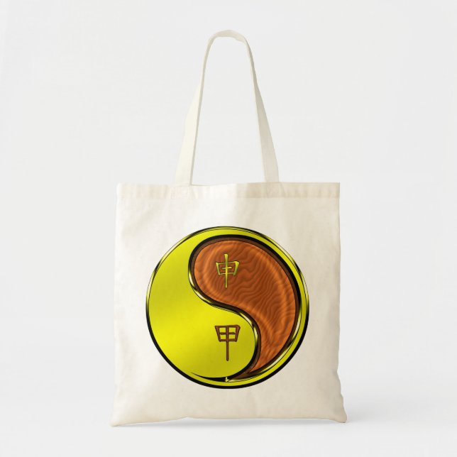Bolsa Tote Macaco de Madeira (Frente)