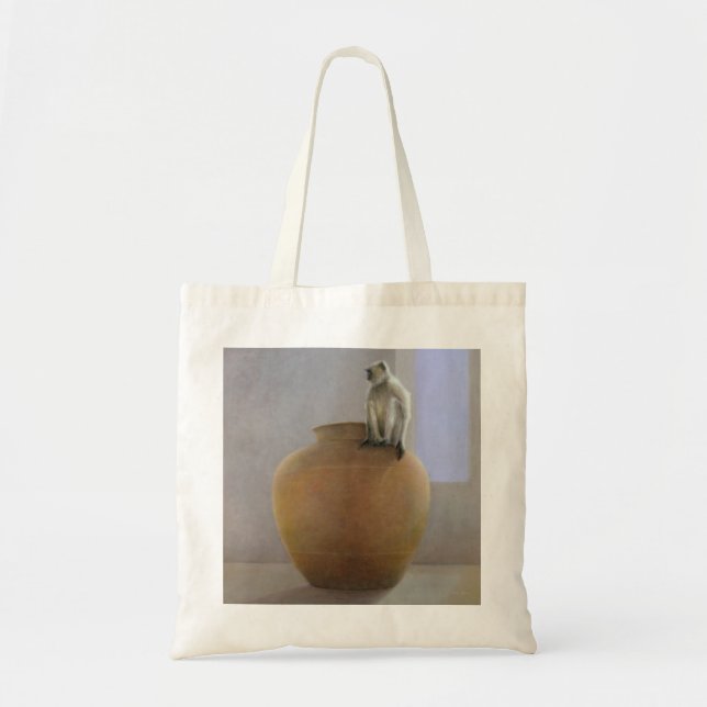 Bolsa Tote Macaco do templo (Frente)