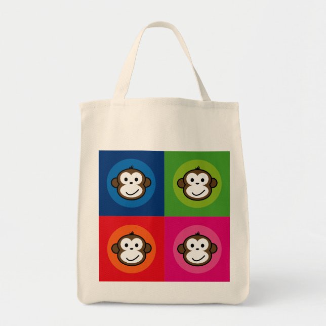 Bolsa Tote Macaco insolente (Frente)