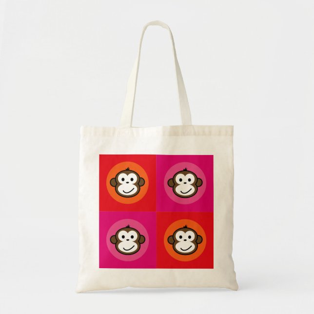 Bolsa Tote Macaco insolente (Frente)