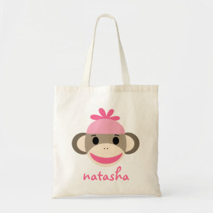 Bolsa Tote Macaco personalizado Bookbag da peúga
