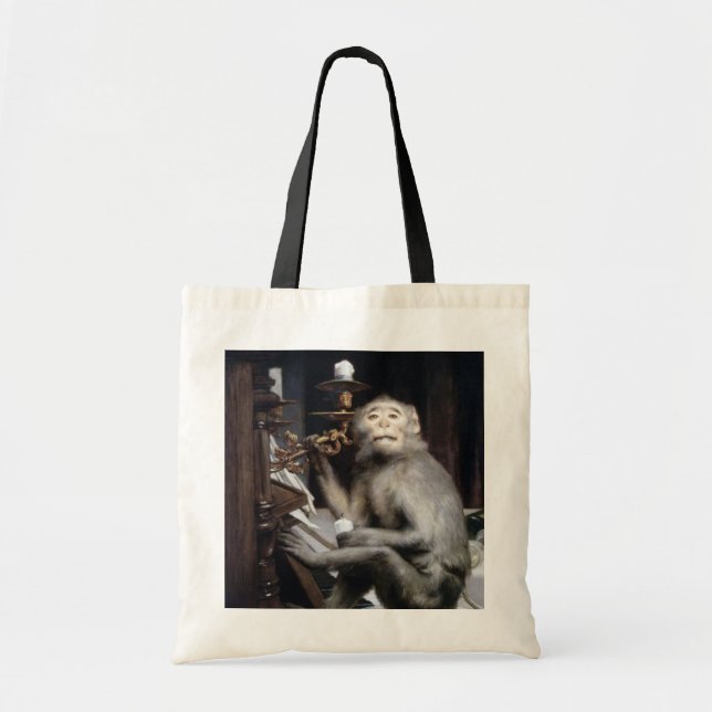 Bolsa Tote Macaco sorridente (Frente)