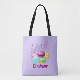 Bolsa Tote Macarons Felicidade Bonheur