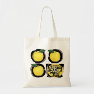 Bolsa Tote Maçãs Amarelas Manzana Amarilla Pomme Jaune