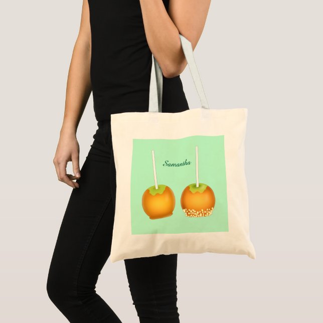 Bolsa Tote Maçãs Caramelo (Frente (produto))