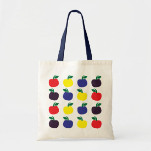 Bolsa Tote Maçãs Frutas Coloridas