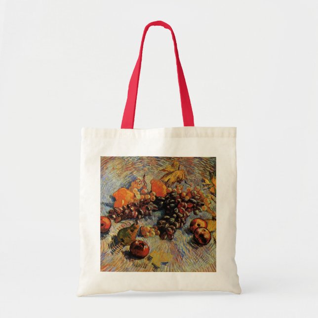 Bolsa Tote Maçãs, peras, limões, uvas de Vincent van Gogh (Frente)