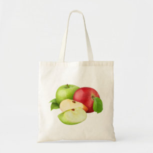 Bolsa Tote Maçãs vermelhas e verdes