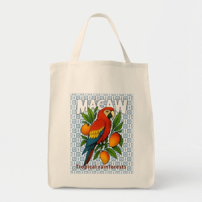 Bolsa Tote Macaw-papagaio (Frente)