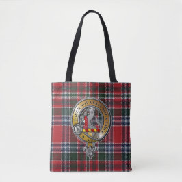 Bolsa Tote MacBain Tartan e Crachá