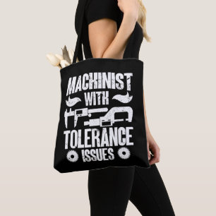 Bolsa Tote Machinista com Problemas de Tolerância Operador de