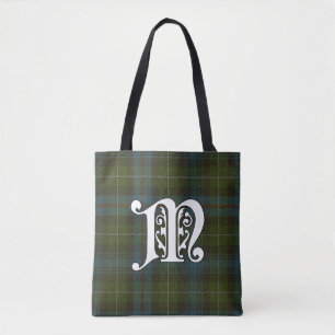 Bolsa Tote MacKenzie Clan Tartan Monograma