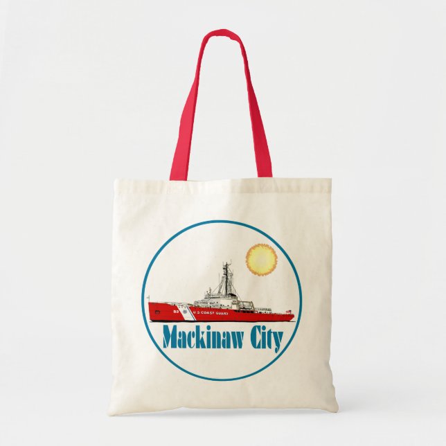 Bolsa Tote Mackinaw City Michigan (Frente)