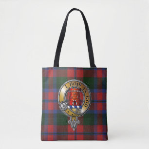 Bolsa Tote MacNaughton Tartan e Crachá