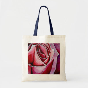 Bolsa Tote Macro cor-de-rosa abstrato rosa