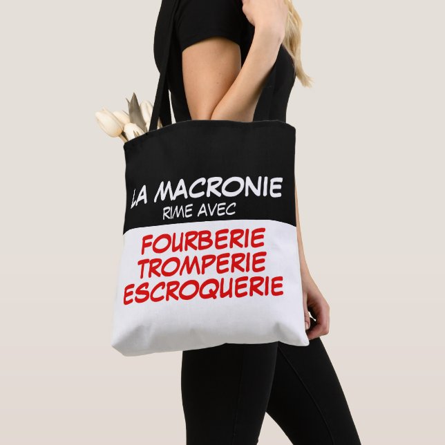 Bolsa Tote Macronie Fourberie Tromperie Escroquerie TB (Close Up)