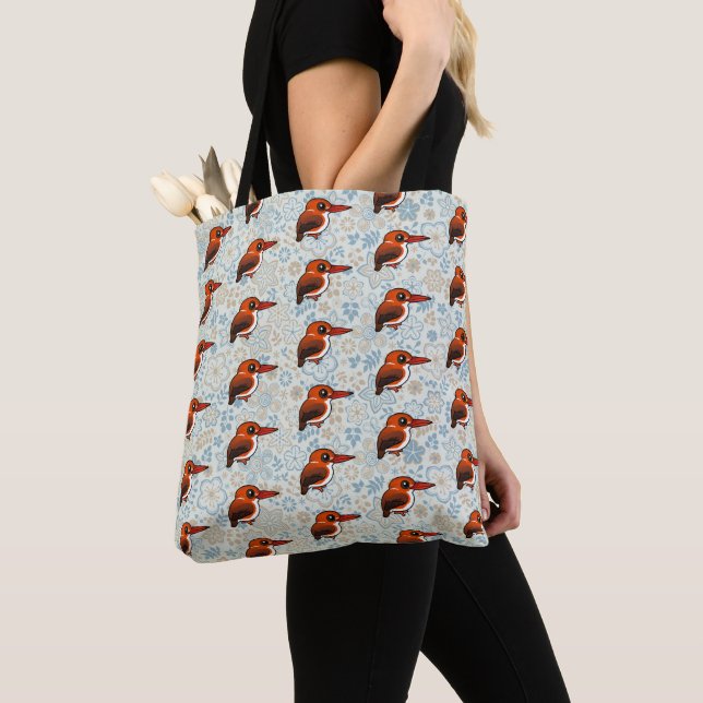 Bolsa Tote Madagascar Pygmy Kingfisher Birdorable (Close Up)
