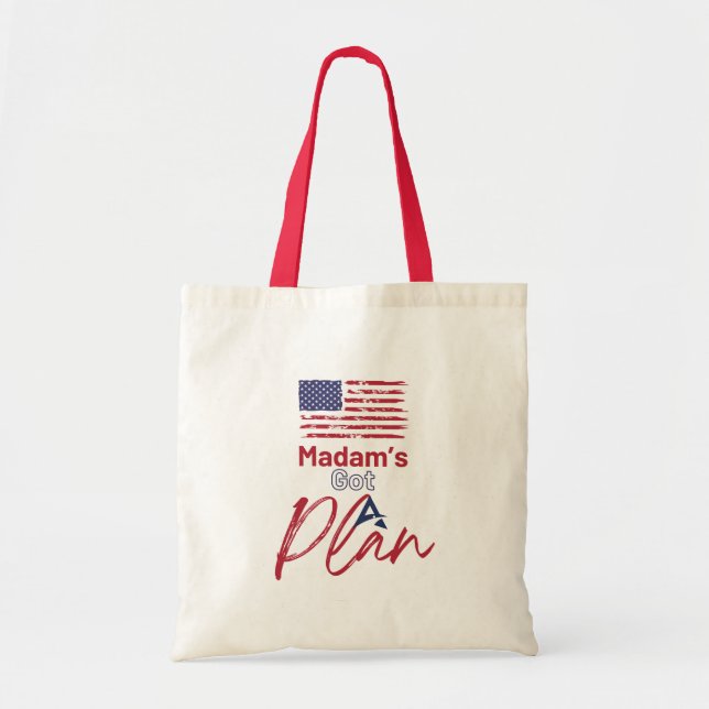 Bolsa Tote Madame tem um plano de eleições nos EUA (Frente)