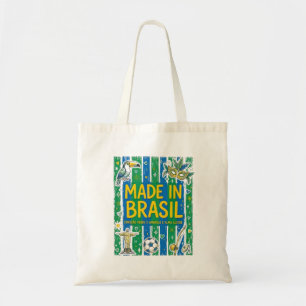 Bolsa Tote Made In Brasil Cultural Icons Colorful Design