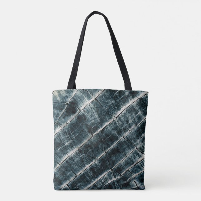 Bolsa Tote Madeira Pintada Azul (Verso)