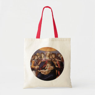Bolsa Tote Madona e Menino com Anjos por Sandro Botticelli