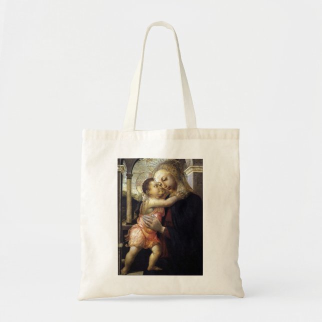 Bolsa Tote Madonna e Child - Botticelli - c1500 (Frente)
