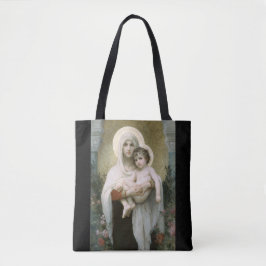 Bolsa Tote Madonna of the Roses – William Adolphe Bouguereau