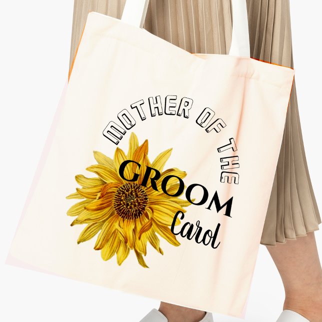 Bolsa Tote Madre Amarelo Brilhante De Casamento De Groom (Criador carregado)