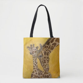 Bolsa Tote Madre e Criança Girafas