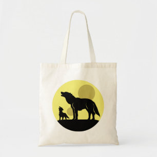 Bolsa Tote Madre e Wolf Pup