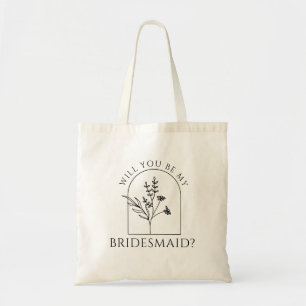 Bolsa Tote Madrinha de casamento de Proposta de Bridesmaid Mi