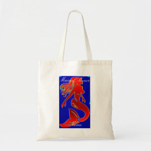 Bolsa Tote Madrinha de casamento de sereia vermelha
