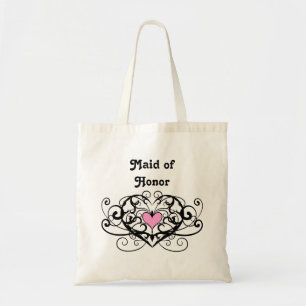 Bolsa Tote Madrinha de casamento elegante dos redemoinhos e