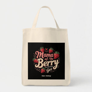 Bolsa Tote Mãe Berry Primeiro Aniversário Família Strawberry