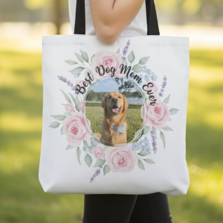 Bolsa Tote Mãe Cachorra Floral – Melhor Presente do Dia das M
