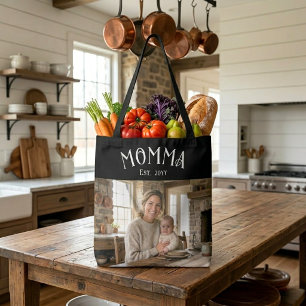 Bolsa Tote Mãe Chic Est Ano Primeira Vez Foto Mãe