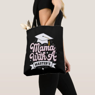 Bolsa Tote Mãe Com Mestrado Diplomada Graduação Mamãe