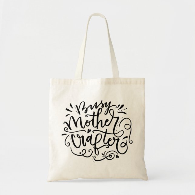 Bolsa Tote Mãe-coroa ocupada (Frente)