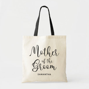 Bolsa Tote Mãe da Caligrafia Moderna Negra