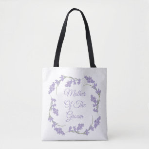Bolsa Tote Mãe da Lavanda do Groom Floral Wreath