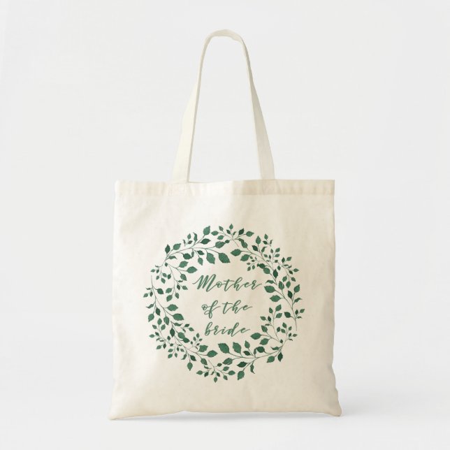 Bolsa Tote Mãe da Noiva | Banheira De Banho De Pé Verde (Frente)