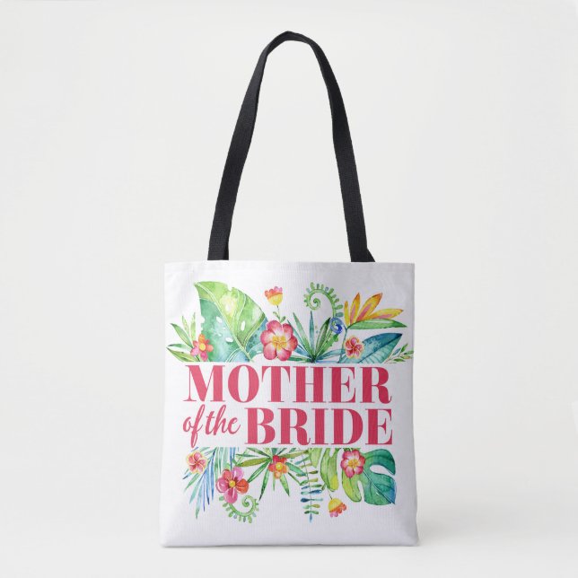 Bolsa Tote Mãe da Noiva Casamento de Destino Tropical (Frente)