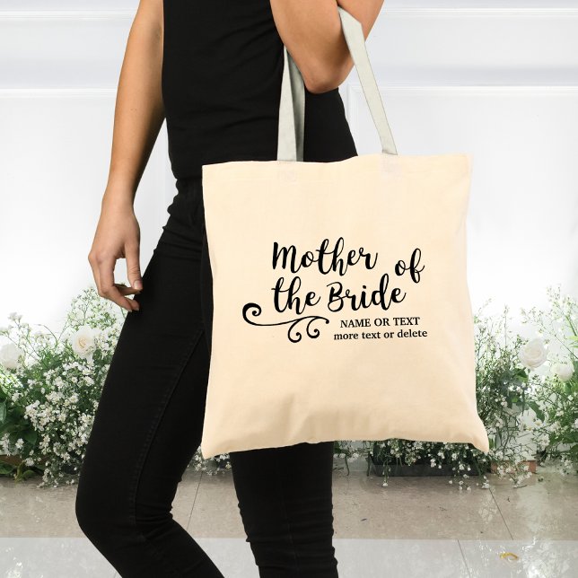 Bolsa Tote Mãe da Sacola dos Noivos | Script Moderno Chic (Criador carregado)