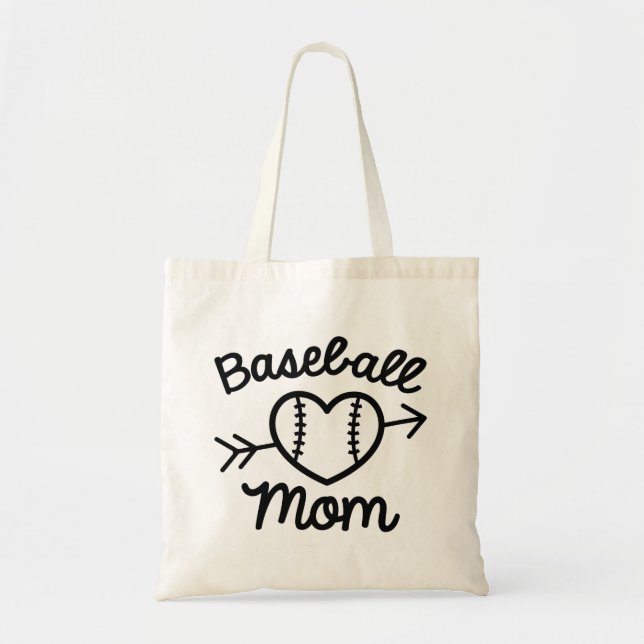 Bolsa Tote Mãe de beisebol (Frente)